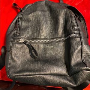 Soft leather Calvin Kline back pack